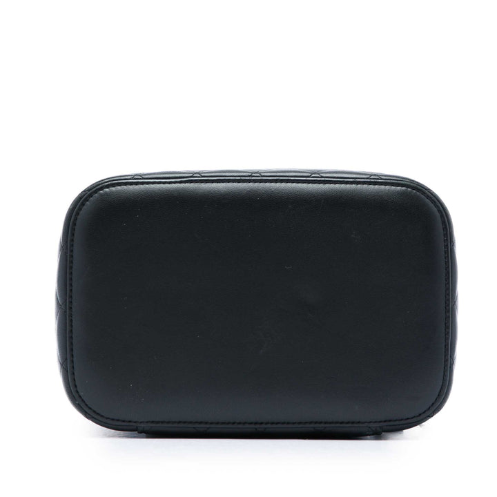 CC Matelassé Vanity Cuir d'agneau Noir