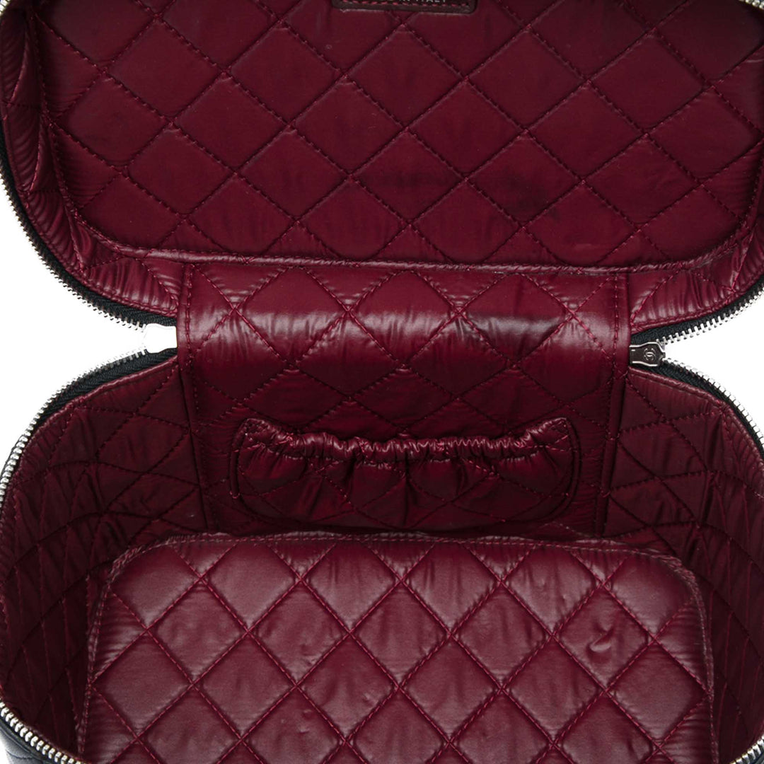 CC Matelassé Vanity Cuir d'agneau Noir