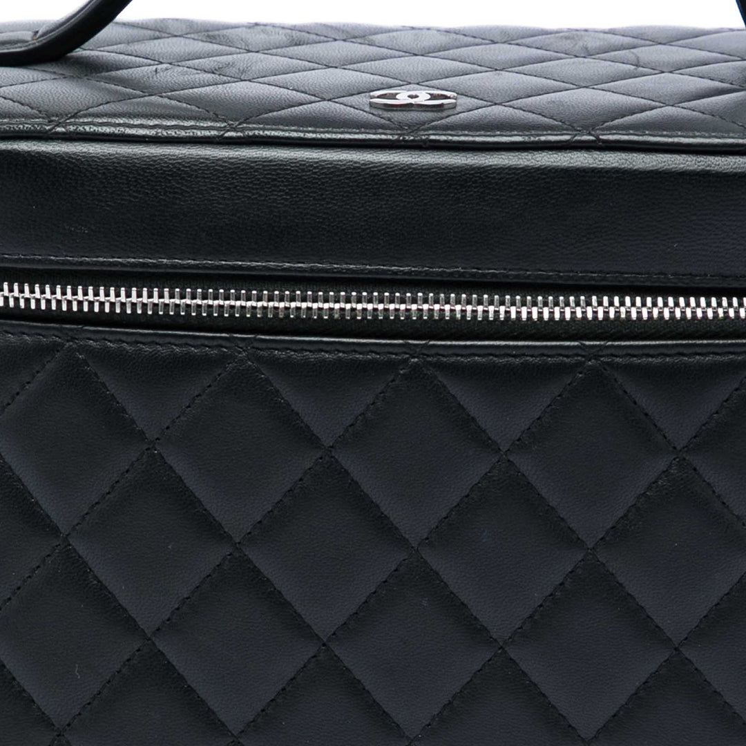 CC Matelassé Vanity Cuir d'agneau Noir