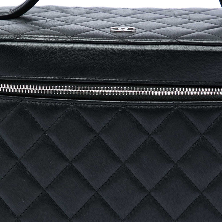 CC Matelassé Vanity Cuir d'agneau Noir