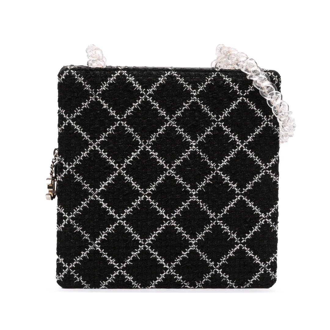 Chanel Tweed and Resin Zipped Chain Shopping Bag Noir – GABY PARIS Authentique