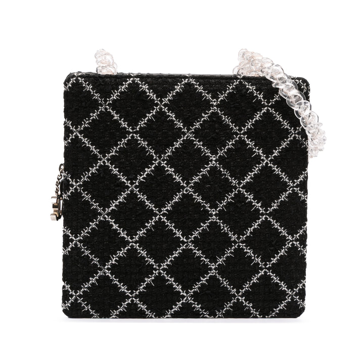 Chanel Tweed and Resin Zipped Chain Shopping Bag Noir – GABY PARIS Authentique