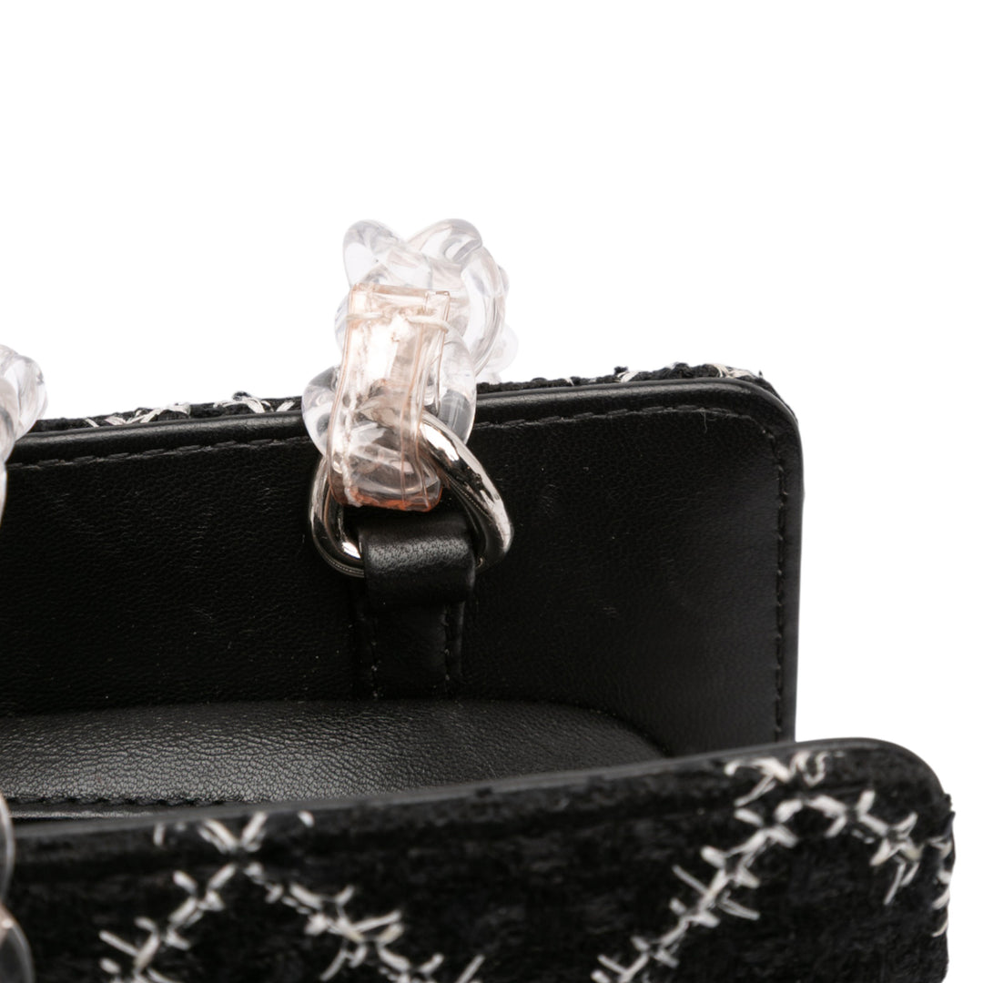 Chanel Tweed and Resin Zipped Chain Shopping Bag Noir – GABY PARIS Authentique