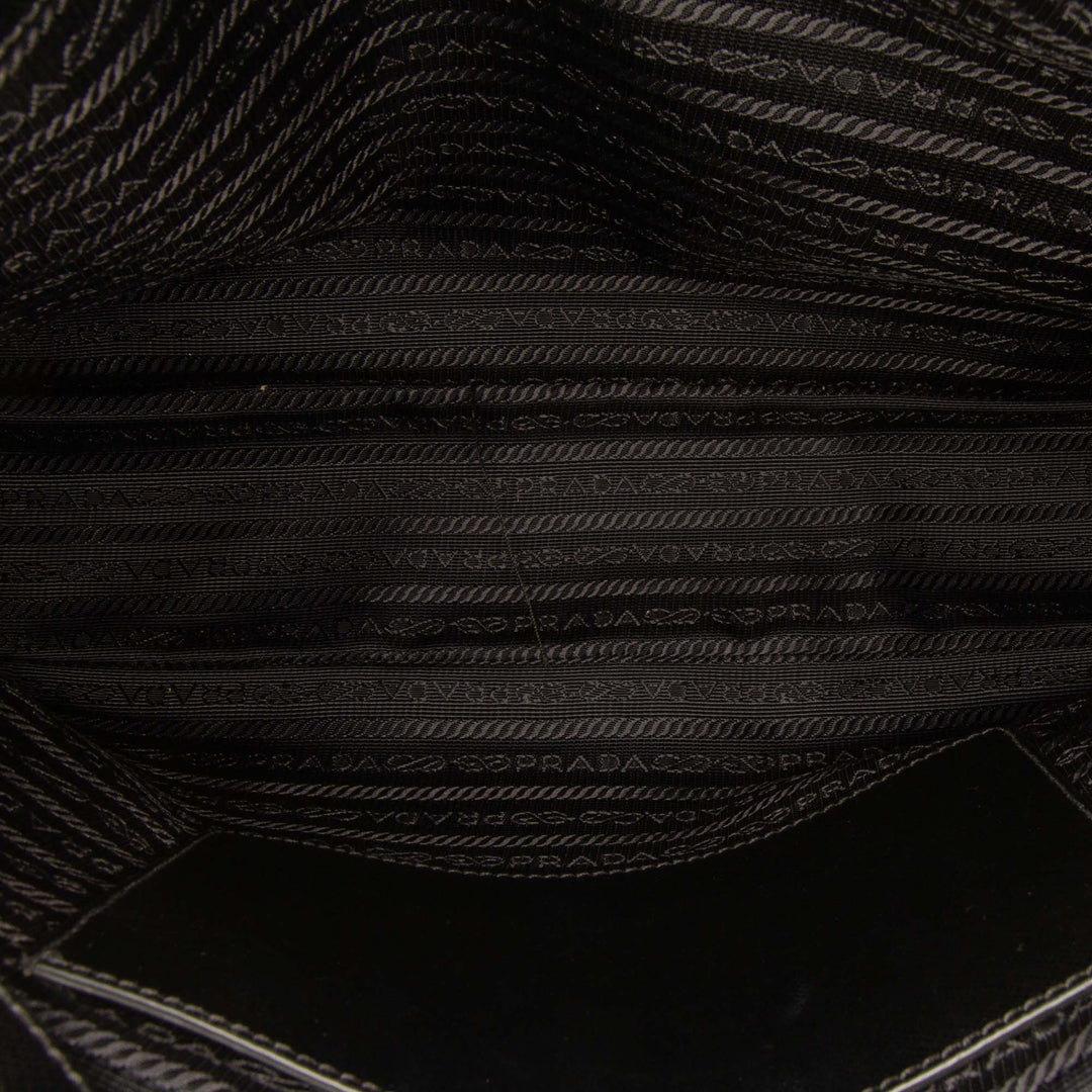 Medium Saffiano Lux Galleria Satchel Black - Gaby Paris