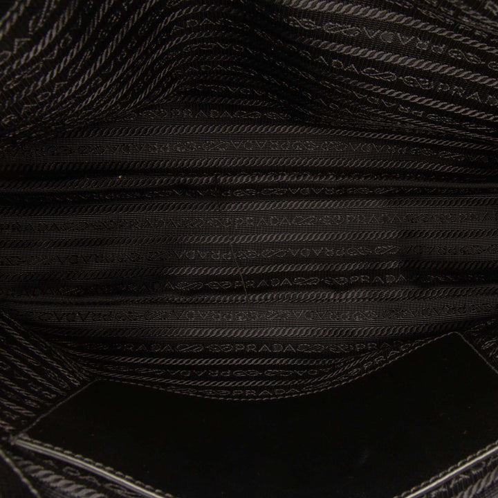 Medium Saffiano Lux Galleria Satchel Black - Gaby Paris