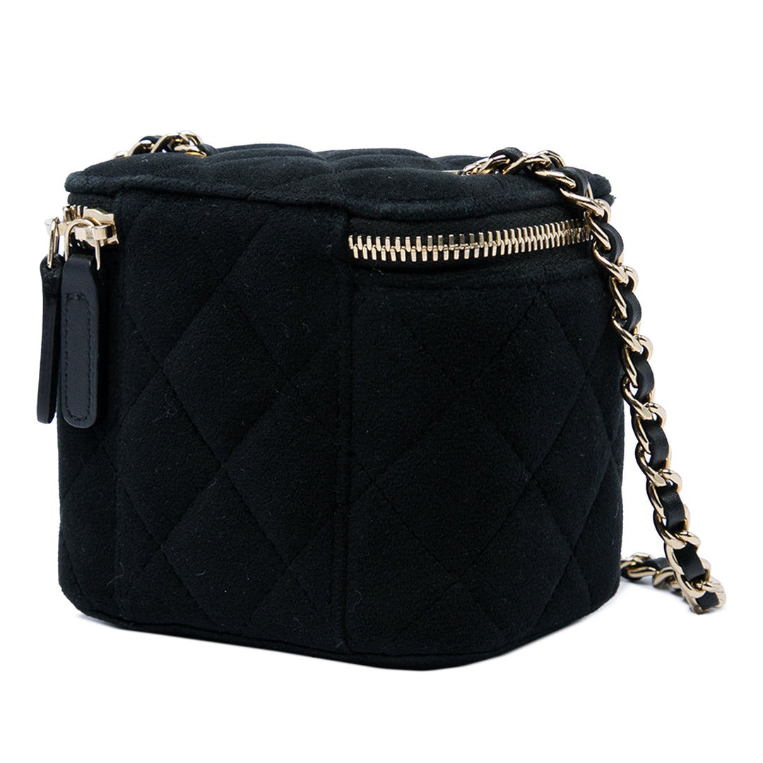 Chanel Perle Crush Vanity avec chaîne Mini Noir
