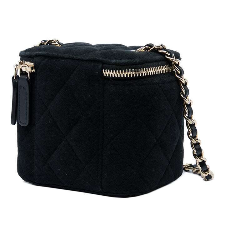 Chanel Perle Crush Vanity avec chaîne Mini Noir
