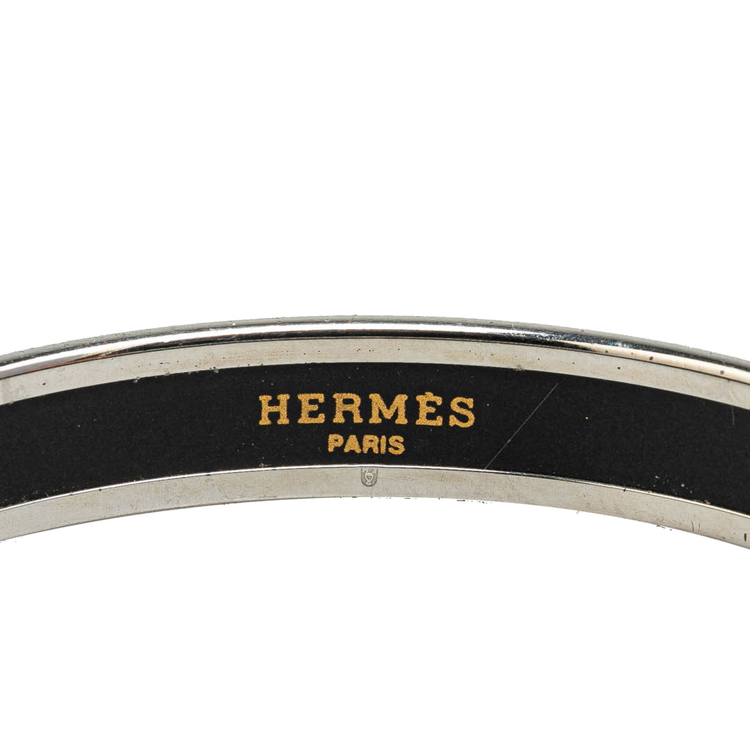 Narrow Enamel Calèche Bangle Pink - Gaby Paris