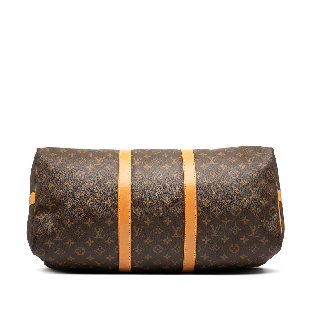 Louis Vuitton Monogram Keepall Bandouliere 50 Marron