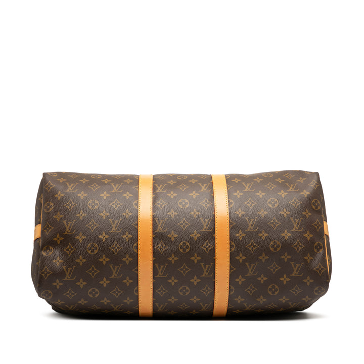 Louis Vuitton Monogram Keepall Bandouliere 50 Marron