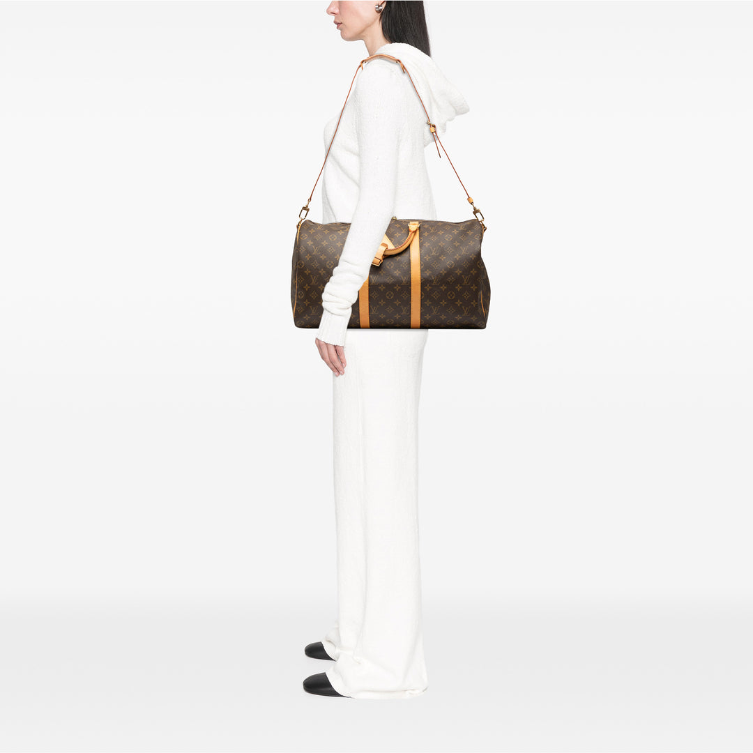 Louis Vuitton Monogram Keepall Bandouliere 50 Marron