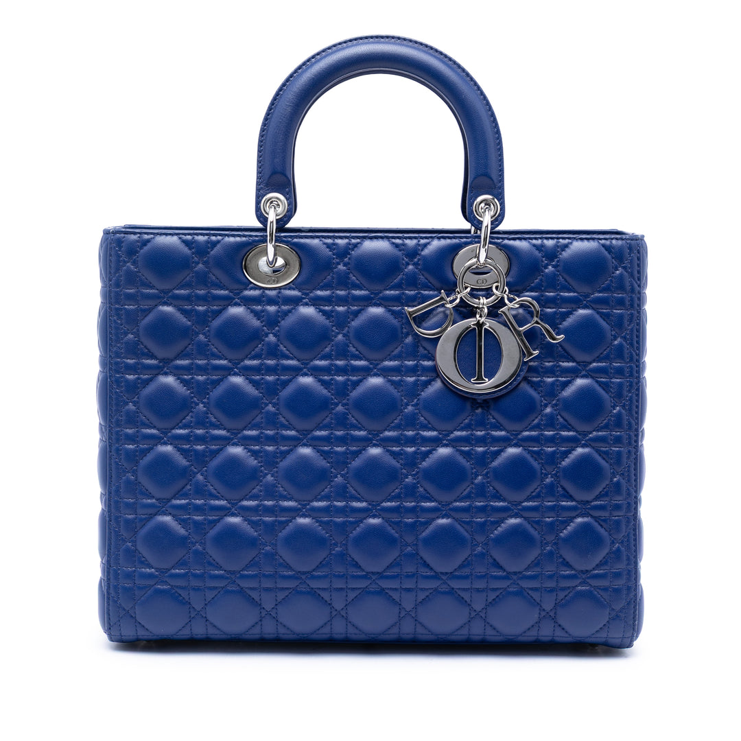 Dior Large Cuir d’agneau Cannage Lady Dior