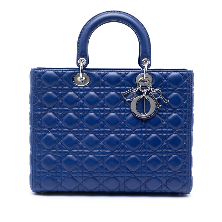 Dior Large Cuir d’agneau Cannage Lady Dior
