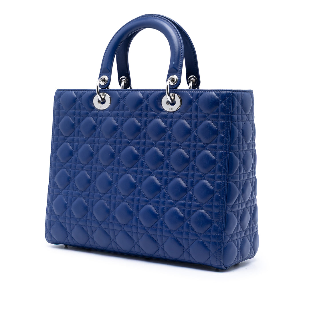 Dior Large Cuir d’agneau Cannage Lady Dior