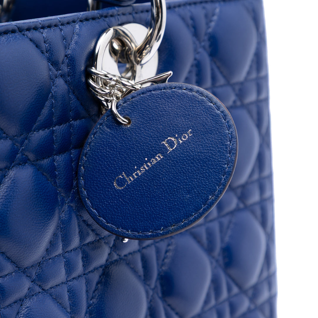 Dior Large Cuir d’agneau Cannage Lady Dior