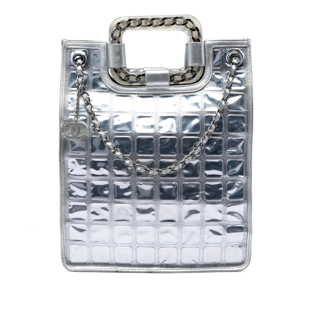 Chanel CC Vinyl Ice Cube Shopper Cabas