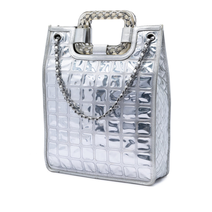 Chanel CC Vinyl Ice Cube Shopper Cabas