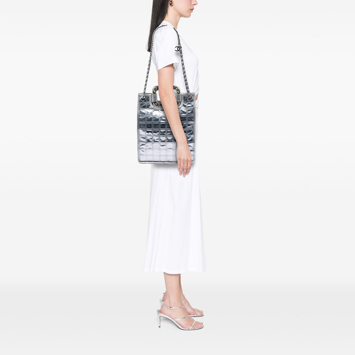 Chanel CC Vinyl Ice Cube Shopper Cabas