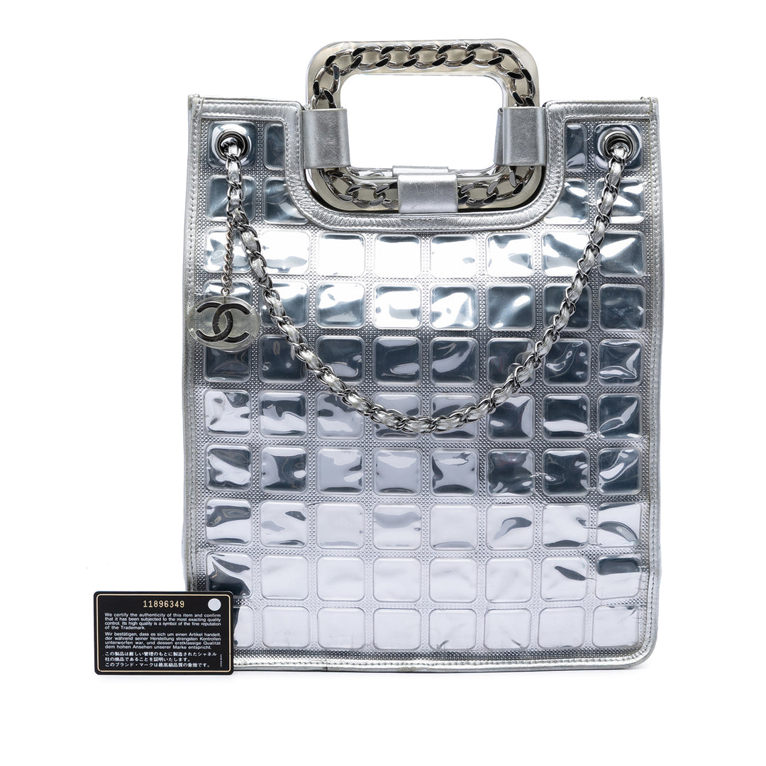 Chanel CC Vinyl Ice Cube Shopper Cabas