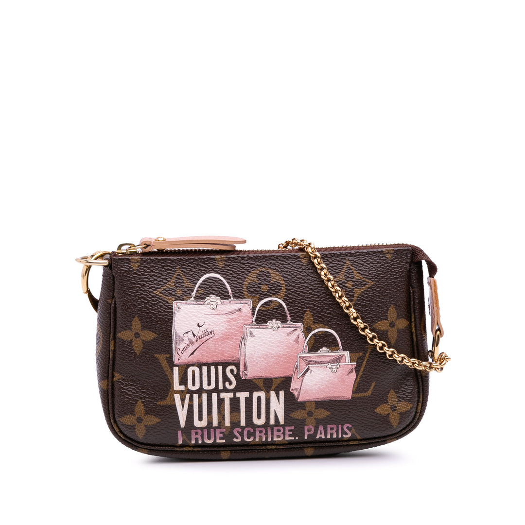 Monogram Affiche Mini Pochette Accessoires Brown - Gaby Paris