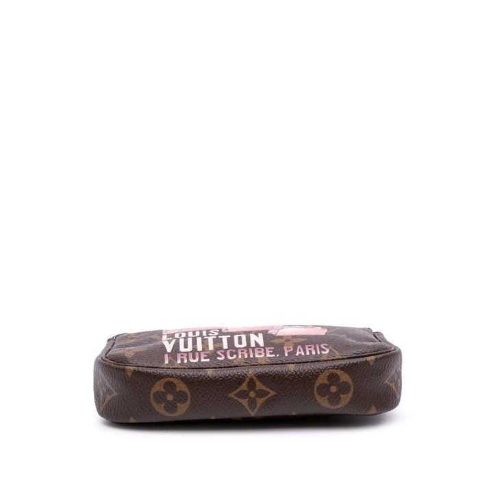 Monogram Affiche Mini Pochette Accessoires Brown - Gaby Paris