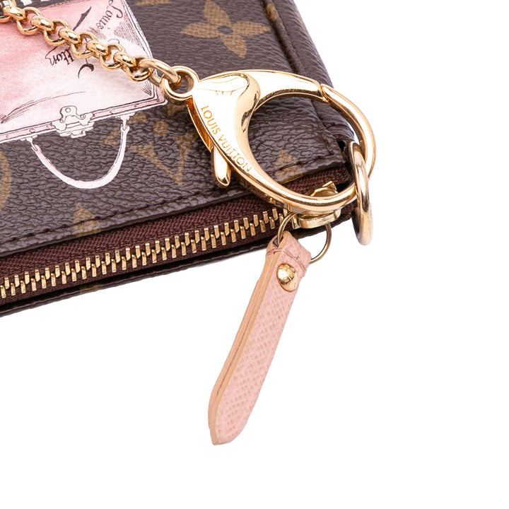 Monogram Affiche Mini Pochette Accessoires Brown - Gaby Paris