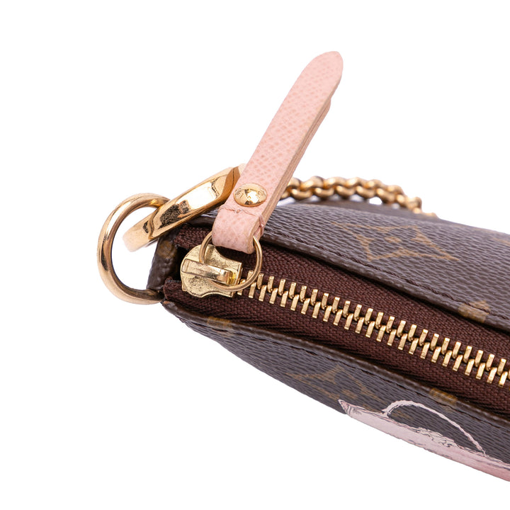 Monogram Affiche Mini Pochette Accessoires Brown - Gaby Paris