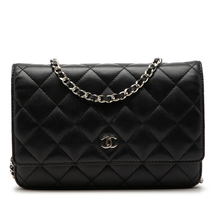 Chanel CC Matelassé Cuir d’agneau Wallet on Chain