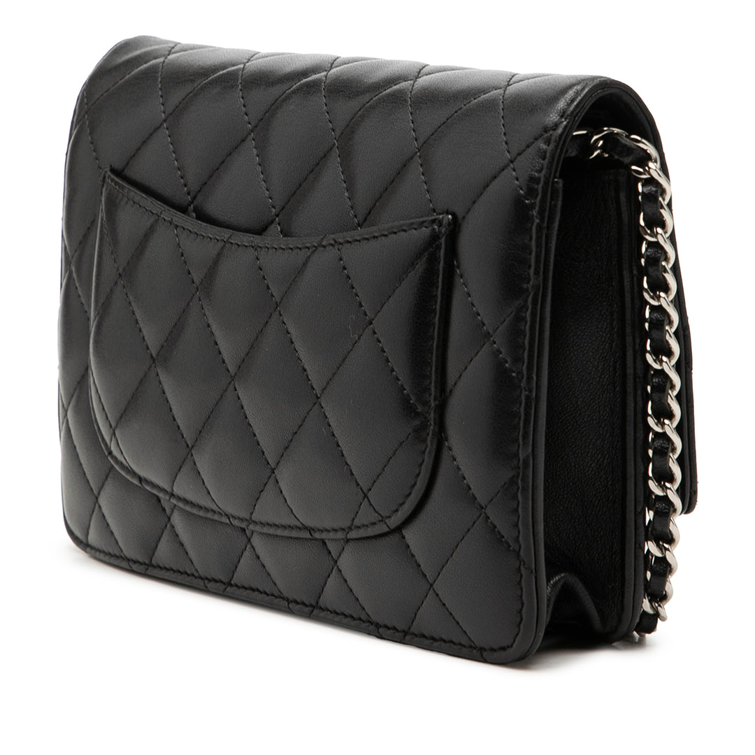 Chanel CC Matelassé Cuir d’agneau Wallet on Chain