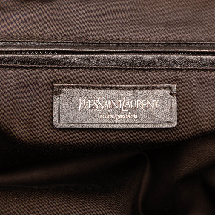 Saint Laurent Medium Textured Cuir verni Easy Y Cabas Rouge – GABY PARIS Authentique