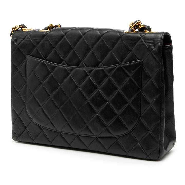 Chanel Jumbo XL Classic Cuir d’agneau Simple rabat