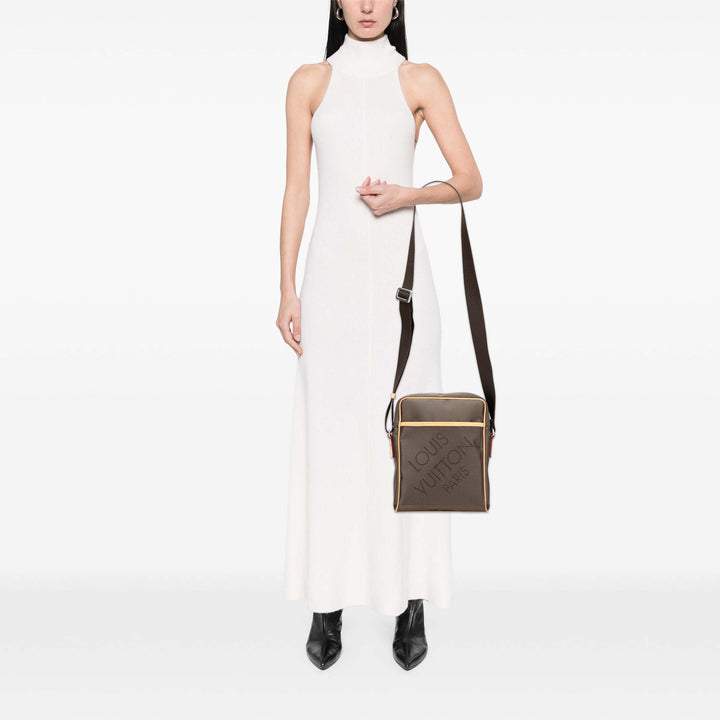 Damier Geant Citadin Messenger Bag Brown - Gaby Paris