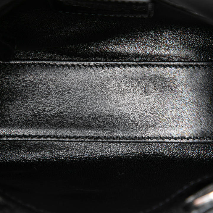 Dior Métallisé Microcannage Lady Dior Mini Noir – vue 5 – GABY PARIS