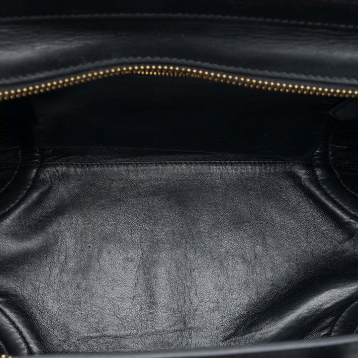 Celine Mini Bicolor Cuir Luggage Cabas