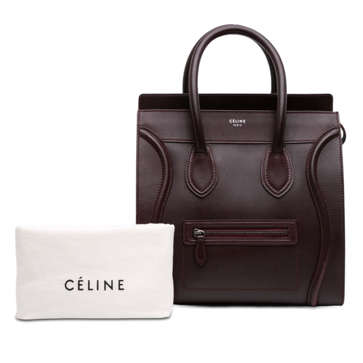 Celine Mini Smooth Cuir de veau Luggage Cabas