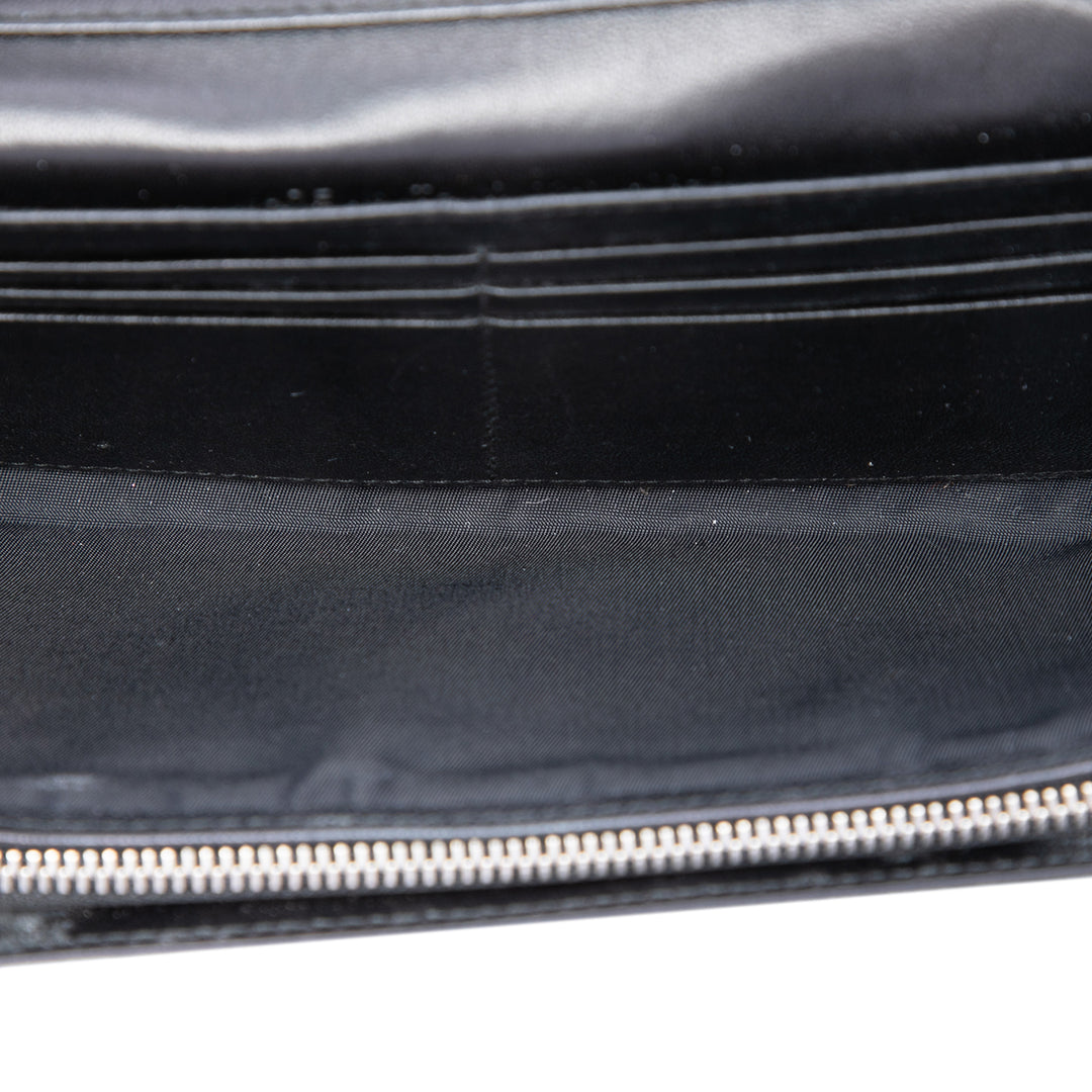 Dior Cuir verni Cannage Lady Dior Wallet on Chain
