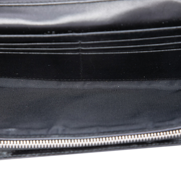 Dior Cuir verni Cannage Lady Dior Wallet on Chain