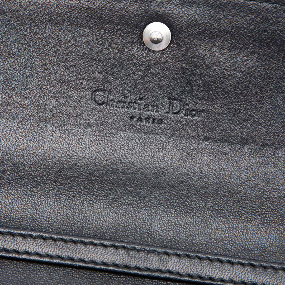 Dior Cuir verni Cannage Lady Dior Wallet on Chain
