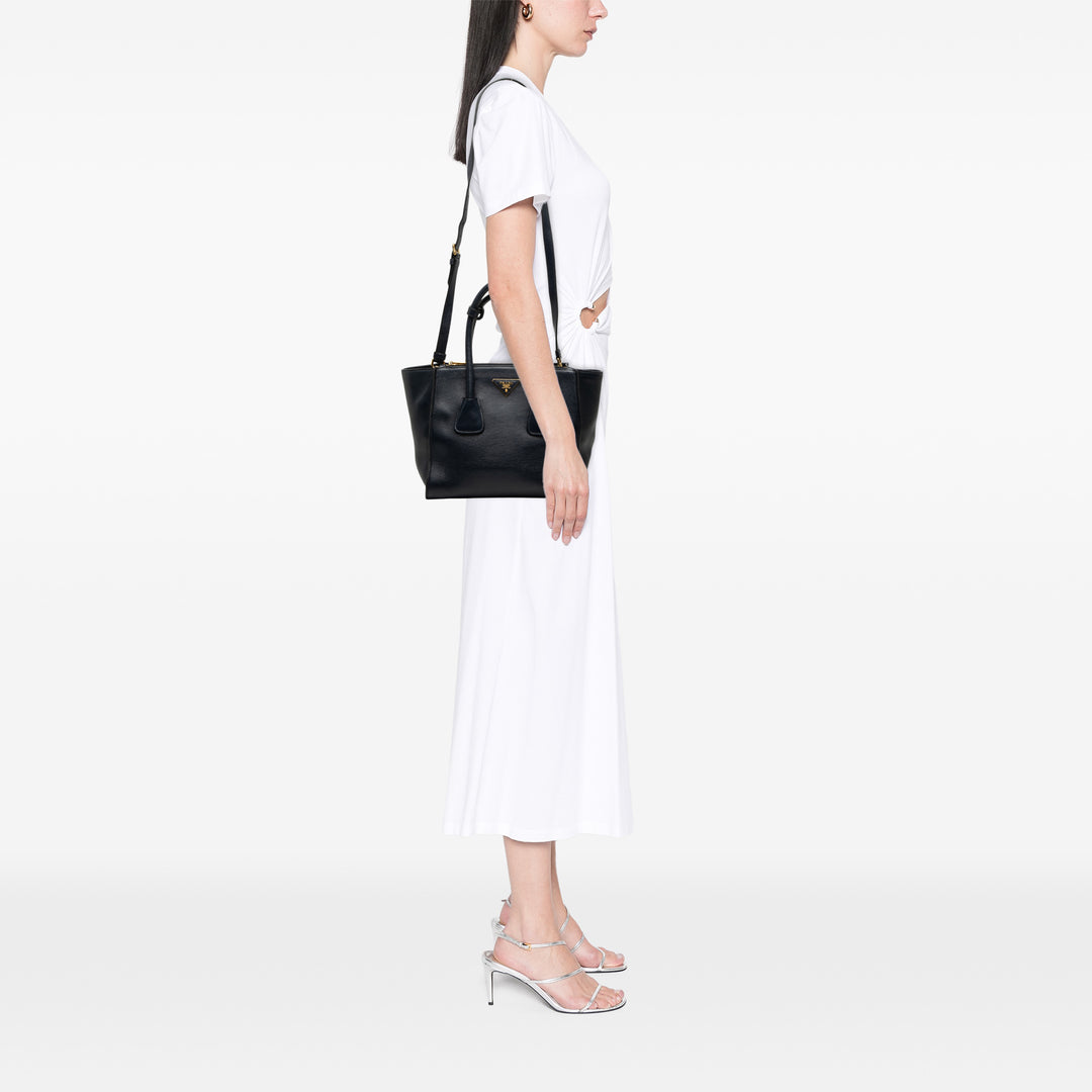 Prada Glace Veau Twin Pocket Double Handle Sac