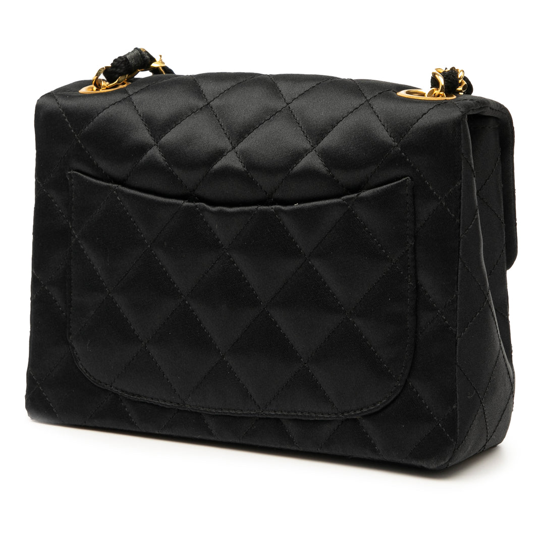 Chanel Mini Square Classic Satin Simple rabat