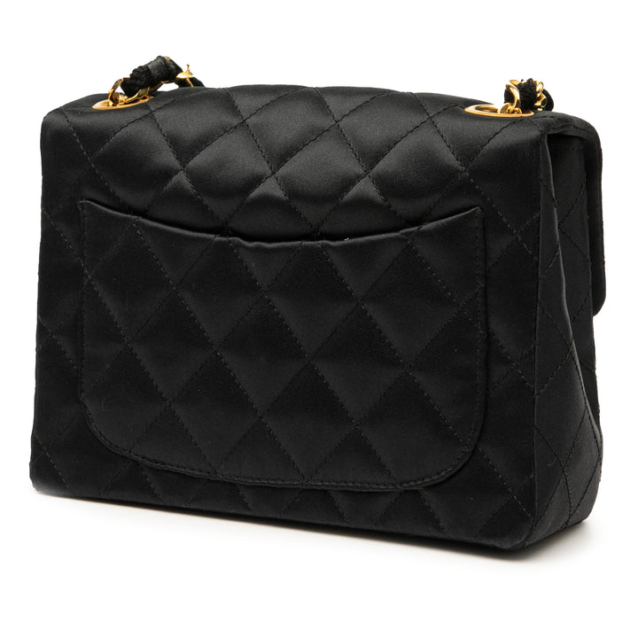 Chanel Mini Square Classic Satin Simple rabat