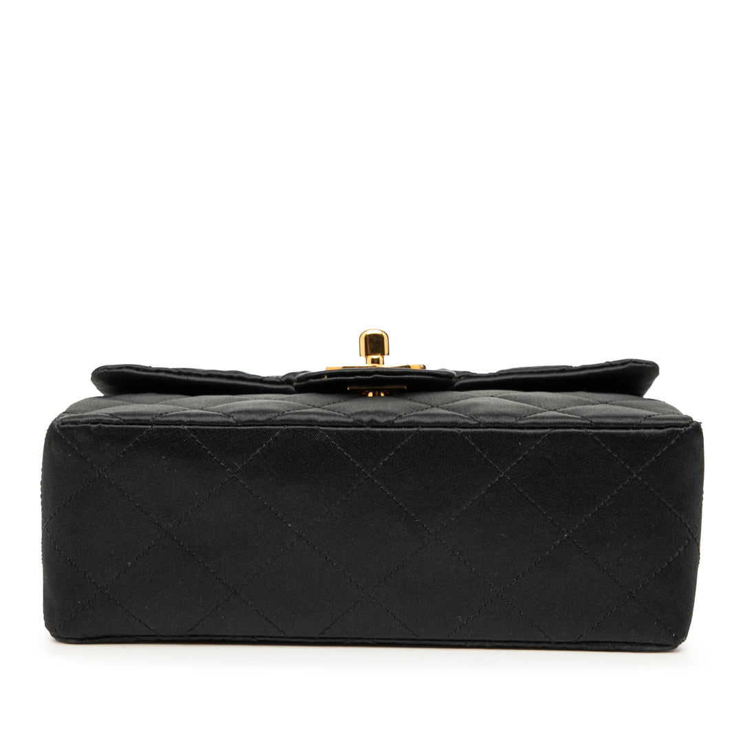 Chanel Mini Square Classic Satin Simple rabat