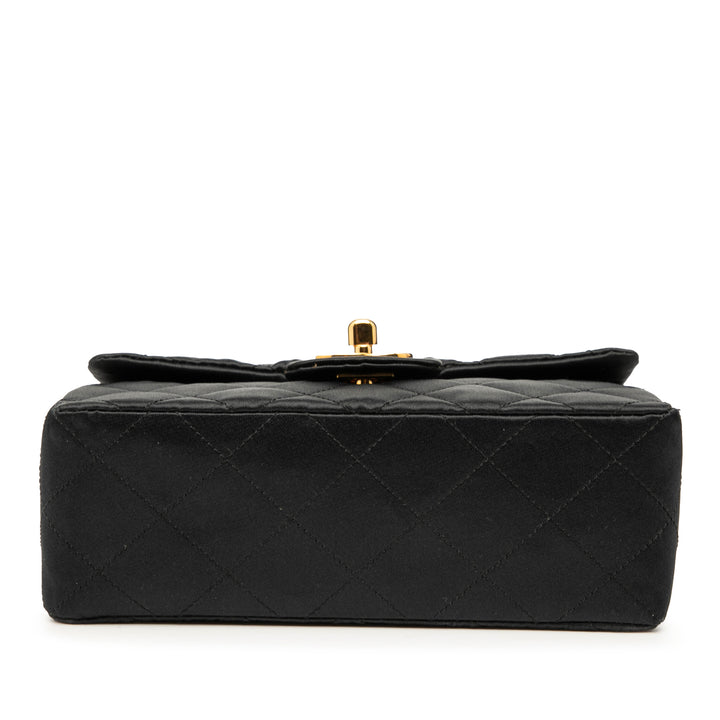 Chanel Mini Square Classic Satin Simple rabat