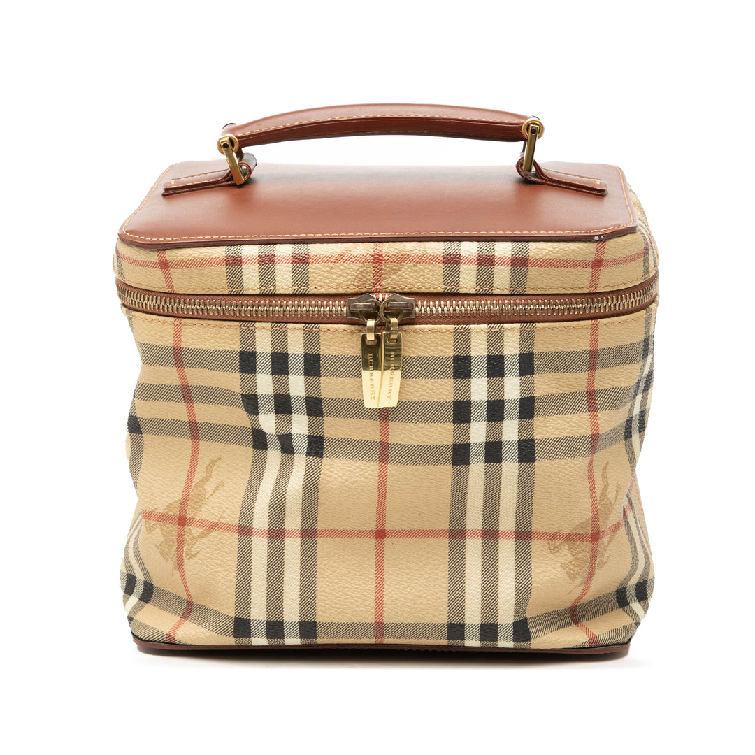 Burberry Haymarket Check Coated Toile Vanity