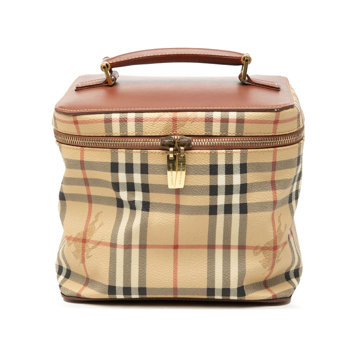 Burberry Haymarket Check Coated Toile Vanity