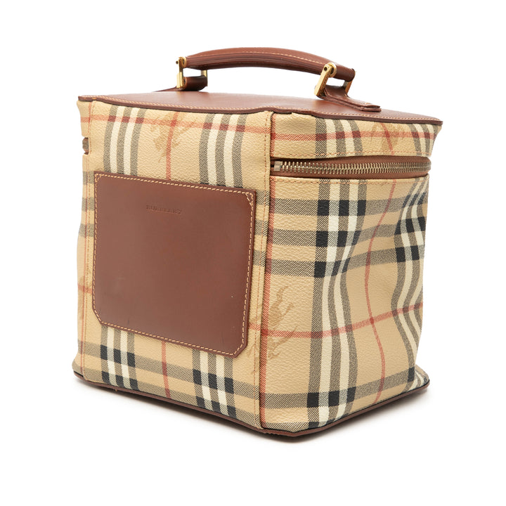 Burberry Haymarket Check Coated Toile Vanity