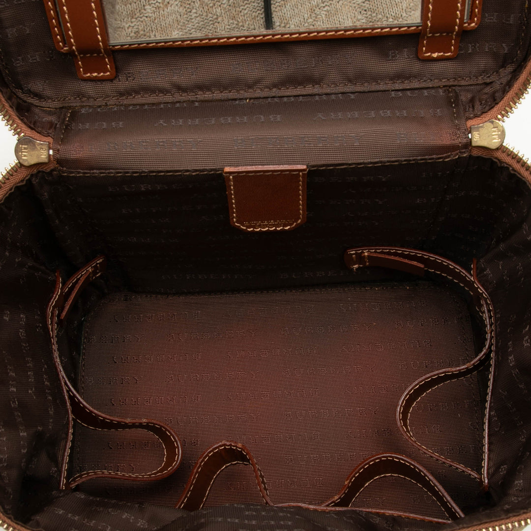 Burberry Haymarket Check Coated Toile Vanity
