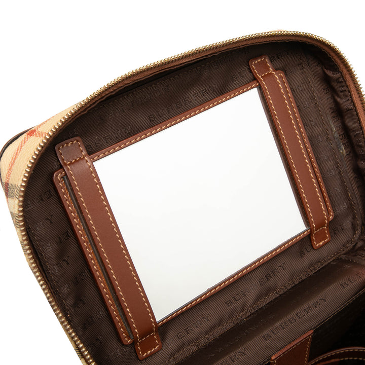 Burberry Haymarket Check Coated Toile Vanity