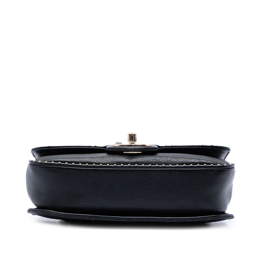 Chanel Small CC Matelassé Caviar clouté Simple rabat