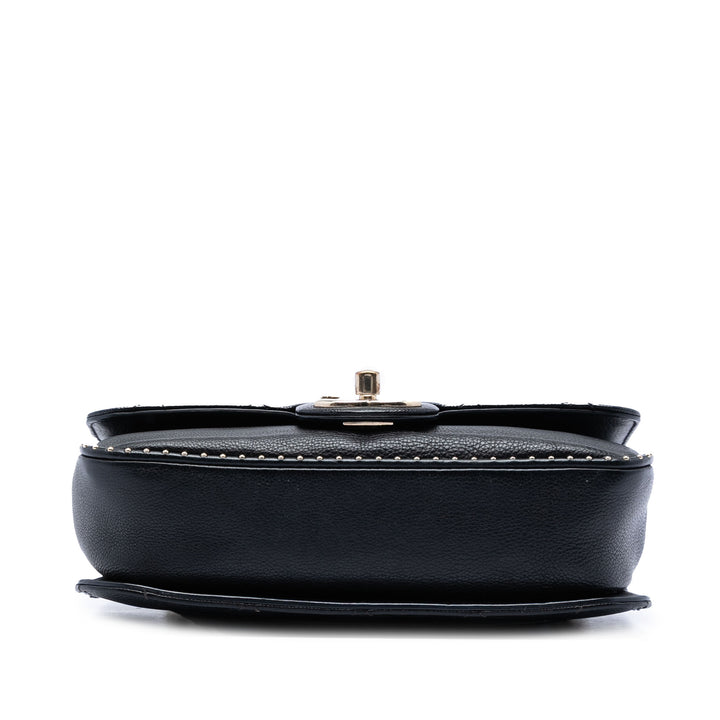 Chanel Small CC Matelassé Caviar clouté Simple rabat